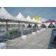 Transparent Luxury High Peak Tents , Mini Pagoda Canopy With PVC Windows / Sidewalls