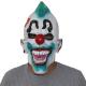 ROHS Approval Punk Sinister Clown Costume Masks With Big Teeth Green Hair