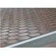 Aluminum Coated Hexagonal Perforated Metal , Perforated Steel Sheet Smooth Surface