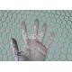 Plastic Poultry Chicken Wire Mesh Net With Hexagonal Mesh , Green PVC Coated