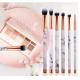 High quality marble lines customized hot sell makeup brush with package