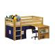 modern bunk bed pine wood