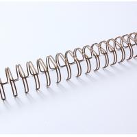 Bronze 1.25 Inch Book Binding Materials , Dia31.8mm Wire O Bound