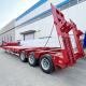 3 Line 6 Axle 100/120 Ton Construction Machinery Carrier Low Bed Trailer With Ramps for Sale
