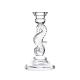 Hot sales customized Sea horse clear crystal glass candelabra candlestick holder