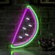 Custom Logo Neon Light for Advertising Green Purple Watermelon Design at 28C Business