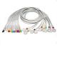 Multi - Link Leadwires EKG Machine Cable 2P Plug IEC And AHA , TPU Material