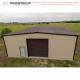 Professional Design Prefabricated  Steel Building Construction Garage Shed