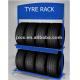 2 Layers Metal Auto Parts Display Racks For Garage Wheels Storage Custom Color