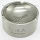 Brush metal 8 inch cigarette ashtray, personalized round steel engraved ash tray,