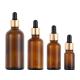 100ml Transparent Glass Foundation Bottle Round Dropper Cap Cosmetic Packaging With Free Sample