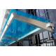Customized Color Commercial Steel Awnings , Windproof Glass And Steel Awnings Anti Yellowing
