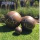 WONDERS Corten Steel Sculpture Outdoor Spherical Garden Sculpture