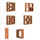 Indoor Outdoor Decoration Breeze Block Ceramic Tiles Clay Red Hollow Wall Bricks