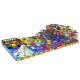 Colorful Kids Indoor Playground Slide Equipment With Trampoline KPT180301T5