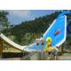 Swimming Pool Fiberglass Water Slide , Water Park Slide For Giant Aqua Park