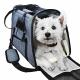 Portable  Airline Approved Pet Carrier Bag With Backpack Belt Safety Locked Zippers