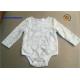 Customized Infant Girl Rompers , 2 Layers Lace Onesie Crew Neck Baby Girl Bodysuits