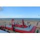 Huge Inflatable Beach Toys Blow Up Volleyball Court With Logo Printing