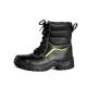 Black Lace Up Cut Steel Toe PU Sole Protection  Shock Function Anti Slip Safety Shoes