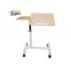 Multi Purpose Overbed Table Swivel Top For Hospital Table , CARB2 Standard