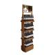 Double Sided Wine Display Stand Grocery Solid Wood Display Stand For Tequila