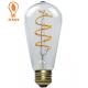 3000K ST64 Clear LED Filament Bulb , E27 4W Soft Filament Type LED Bulb