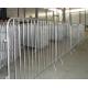 China Wholesale Flat Feet Hot Dipped Galvanized Steel Crowed Control Barrier Pedestrian Barricade Safety Barrier