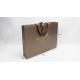 Bright Gold Iridescent Paper Bags Screen Printing Brown Paper Gift Bags