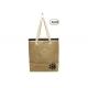 Natural Jute Cooler Tote Bag Small Insulated Tote Bags With Cotton Twill Handles