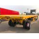 28T Flatbed Full Trailer ABS With Front HOWO Cargo Hook
