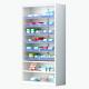 Pharmacy Medicine Display Cabinet Triple Drawer Shelf Cabinet Dia 500mm