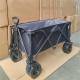 Custom Fabric PU Wheel Camping Outdoor Folding Hand Pull Cart Wagon