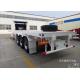 3 Axles Flat Bed Semi Trailer With Anti Rust Chassis Surface