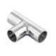 Sanitary Stainless Steel 304 316L Food Grade Pipe Connection Fittings Long Type Tee