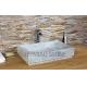 Large Kitchen  Natural Bowl Stone Sink Basin Faucet Beautiful Table Top Installed