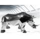 Custom Mirror Polished Stainless Steel Rhino Sculpture