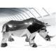 Custom Mirror Polished Stainless Steel Rhino Sculpture