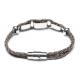 Leather Bracelet, Stainless Steel Clasp