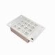 IP65 SS304 ATM Pin Pad Encrypted Metal Keypad 16 keys With Customized Layout