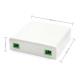 FTTH Optical Fiber Distribution Box with 2 Ports White Customizable ABS Material
