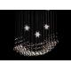 Clear 80*30*100cm Circular Crystal Pendant Light For Children'S Room