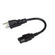 Locking Us Plug To Iec C15 Desktop Computer Power Cable 16AWG- 18AWG