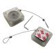Square Clear Anti Theft Pull Box 1.5M Stretching Cable Retractor For Jewelry / Sunglasses
