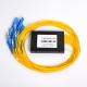 1X16 ABS Box PLC Splitter , SC UPC FTTB FTTH Fiber Optic Cable Splitter