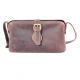 genuine crazy horse leather handbags vintage woman handmade cross-body bag