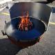 OEM ODM Outdoor Cooking Grills Corten Steel Ring Bbq Fire Pit With Log Store