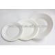 Sustainable Biodegradable Party Food Containers , Disposable White Paper Plates