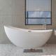 80cm Height Acrylic Free Standing Bathtub High Glossy White Soaking Tub