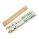 Washable Customized Packaging Round Bamboo Chopsticks No Burrs 19.5cm